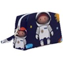 Boy-spaceman-space-rocket-ufo-planets-stars Wristlet Pouch Bag (Large) View1