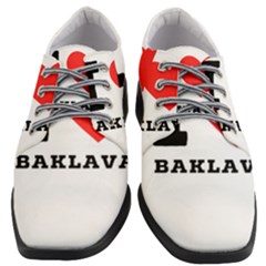 I Love Baklava Women Heeled Oxford Shoes by ilovewhateva