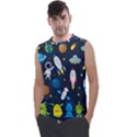 Big-set-cute-astronauts-space-planets-stars-aliens-rockets-ufo-constellations-satellite-moon-rover-v Men s Regular Tank Top View1