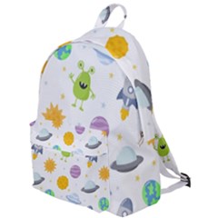 Seamless-pattern-cartoon-space-planets-isolated-white-background The Plain Backpack by Salman4z