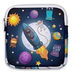 Spaceship-astronaut-space Mini Square Pouch by Salman4z