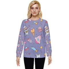 Outer-space-seamless-background Hidden Pocket Sweatshirt by Salman4z