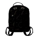 Abstract-math Pattern Flap Pocket Backpack (Small) View3