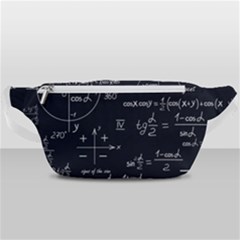 Mathematical-seamless-pattern-with-geometric-shapes-formulas Waist Bag  by Salman4z