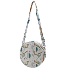 Pattern-sloth-woodland Crossbody Circle Bag by Salman4z