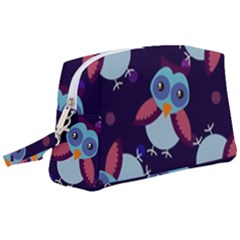 Owl-pattern-background Wristlet Pouch Bag (large) by Salman4z