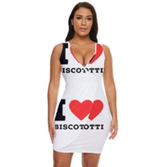 I Love Biscotti Draped Bodycon Dress by ilovewhateva