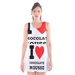 I Love Chocolate Mousse Scoop Neck Skater Dress by ilovewhateva