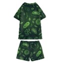 Bacteria-virus-seamless-pattern-inversion Kids  Swim Tee and Shorts Set View2