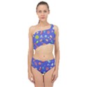 Virus-seamless-pattern Spliced Up Two Piece Swimsuit View1