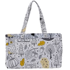 Doodle-seamless-pattern-with-autumn-elements Canvas Work Bag by Salman4z