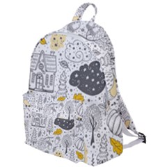 Doodle-seamless-pattern-with-autumn-elements The Plain Backpack by Salman4z