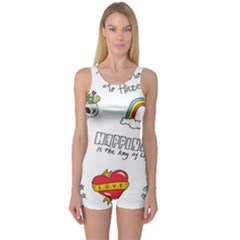 Abstract-fashion-background-suitable-fabric-printing One Piece Boyleg Swimsuit by Salman4z