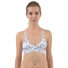 Cute-art-print-pattern Wrap Around Bikini Top by Salman4z