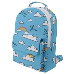 Sky-pattern Flap Pocket Backpack (small) by Salman4z