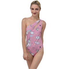 Cute-unicorn-seamless-pattern To One Side Swimsuit by Salman4z