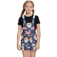 Owl-stars-pattern-background Kids  Short Overalls by Salman4z