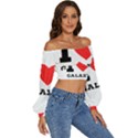 I love galaxy  Long Sleeve Crinkled Weave Crop Top View3