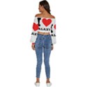 I love galaxy  Long Sleeve Crinkled Weave Crop Top View4