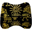 Maya-style-gold-linear-totem-icons Velour Head Support Cushion View2