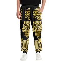 American-golden-ancient-totems Men s Elastic Waist Pants by Salman4z