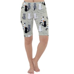 Cute-cat-seamless-pattern Cropped Leggings  by Salman4z