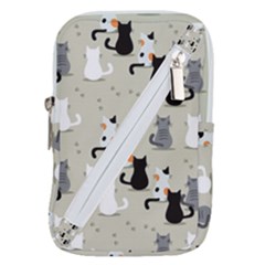 Cute-cat-seamless-pattern Belt Pouch Bag (large) by Salman4z