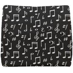 Chalk-music-notes-signs-seamless-pattern Seat Cushion by Salman4z