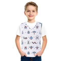 Insects-icons-square-seamless-pattern Kids  Basketball Tank Top by Salman4z