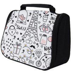 Big-collection-with-hand-drawn-objects-valentines-day Full Print Travel Pouch (big) by Salman4z