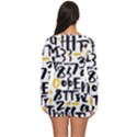 Letters-pattern Long Sleeve Boyleg Swimsuit View4