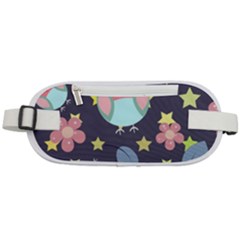 Owl-stars-pattern-background Rounded Waist Pouch by Salman4z