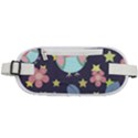 Owl-stars-pattern-background Rounded Waist Pouch View1