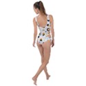 Flat Geometric Shapes Background Side Cut Out Swimsuit View2