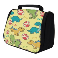 Seamless Pattern With Cute Dinosaurs Character Full Print Travel Pouch (small) by pakminggu