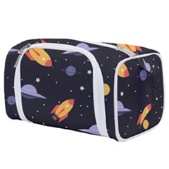 Cosmos Rockets Spaceships Ufos Toiletries Pouch by pakminggu