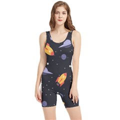 Cosmos Rockets Spaceships Ufos Women s Wrestling Singlet by pakminggu