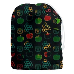 Apples Honey Honeycombs Pattern Drawstring Pouch (3xl) by pakminggu