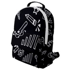 Knowledge Drawing Education Science Flap Pocket Backpack (small) by pakminggu