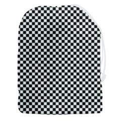 Background Black Board Checker Checkerboard Drawstring Pouch (3xl) by pakminggu