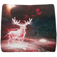 Deer Animal Moon Planet Space Fantasy Seat Cushion by pakminggu