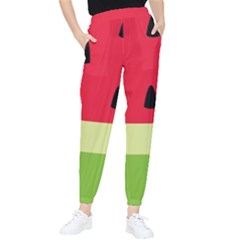 Watermelon Fruit Food Healthy Vitamins Nutrition Women s Tapered Pants by pakminggu