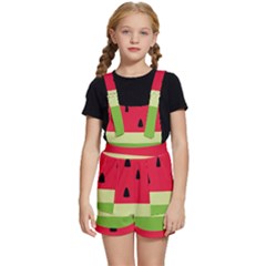 Watermelon Fruit Food Healthy Vitamins Nutrition Kids  Short Overalls by pakminggu