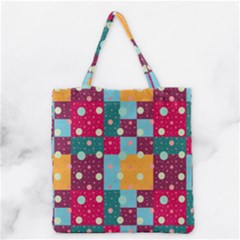 Background Pattern Texture Design Dots Wallpaper Grocery Tote Bag by pakminggu