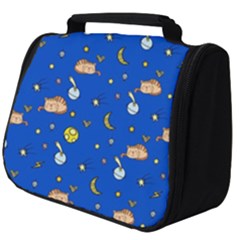 Cat Animals Sleep Stars Seamless Background Full Print Travel Pouch (big) by pakminggu