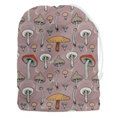 Mushrooms Autumn Fall Pattern Seamless Decorative Drawstring Pouch (3xl) by pakminggu