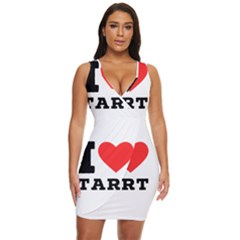 I Love Tart Draped Bodycon Dress by ilovewhateva