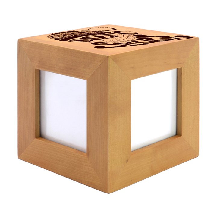 Cool Skull Wood Photo Frame Cube