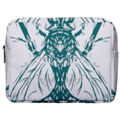 Green Insect Bee Illustration Make Up Pouch (large) by pakminggu