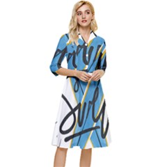 Wave Surfing Surfboard Surfing Classy Knee Length Dress by pakminggu